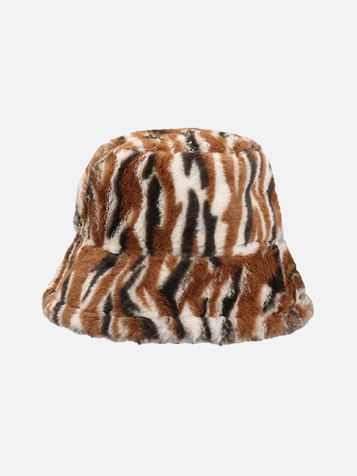AlanBalen® - Contrast Striped Plush Vintage Bucket Hat