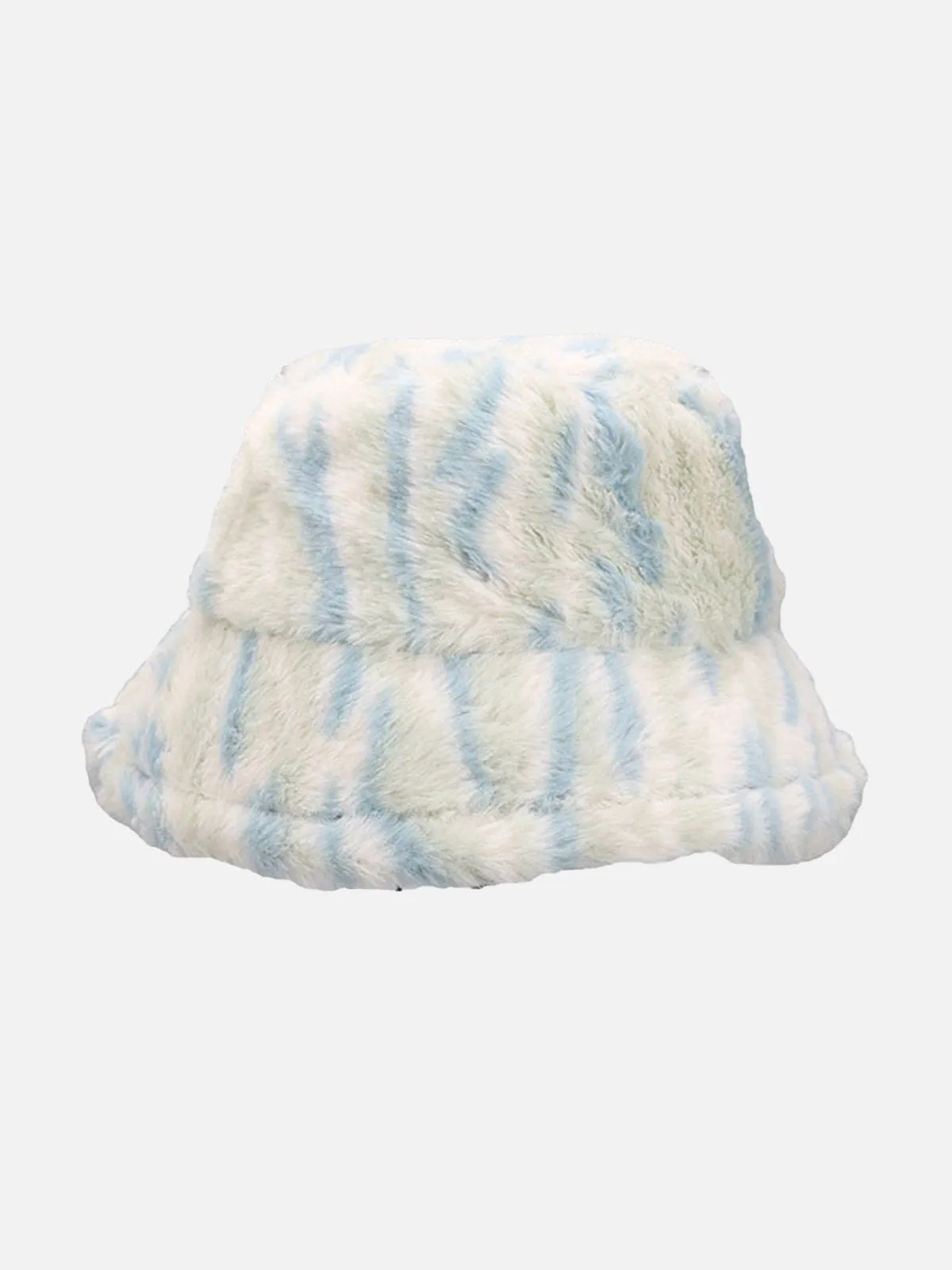 AlanBalen® - Contrast Striped Plush Vintage Bucket Hat