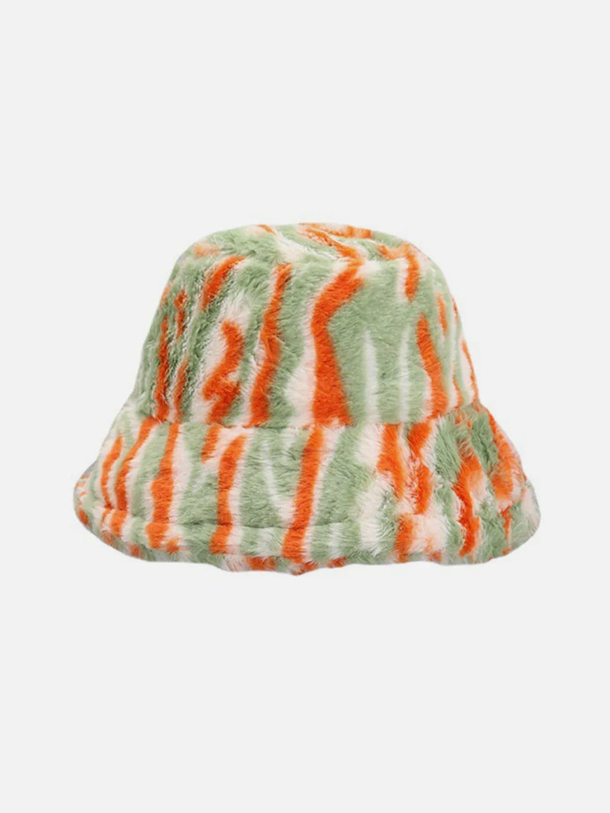 AlanBalen® - Contrast Striped Plush Vintage Bucket Hat