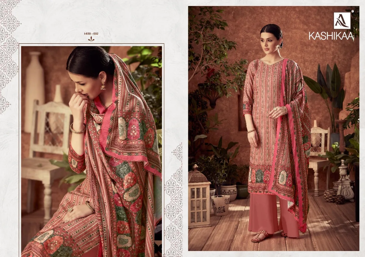 Alok Suit Presents Kashikaa Wool Pashmina Fancy Designer Salwar Kameez