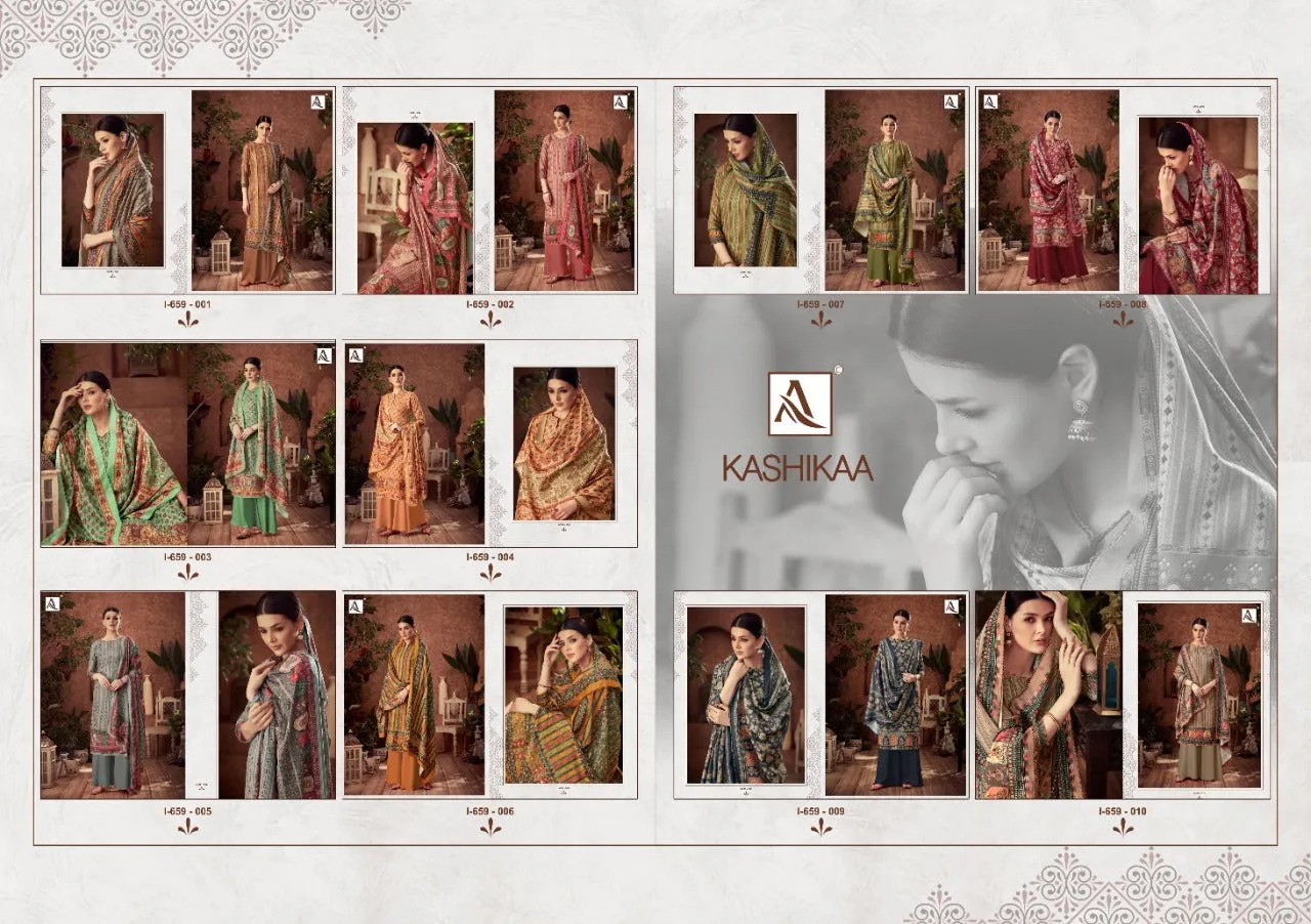 Alok Suit Presents Kashikaa Wool Pashmina Fancy Designer Salwar Kameez