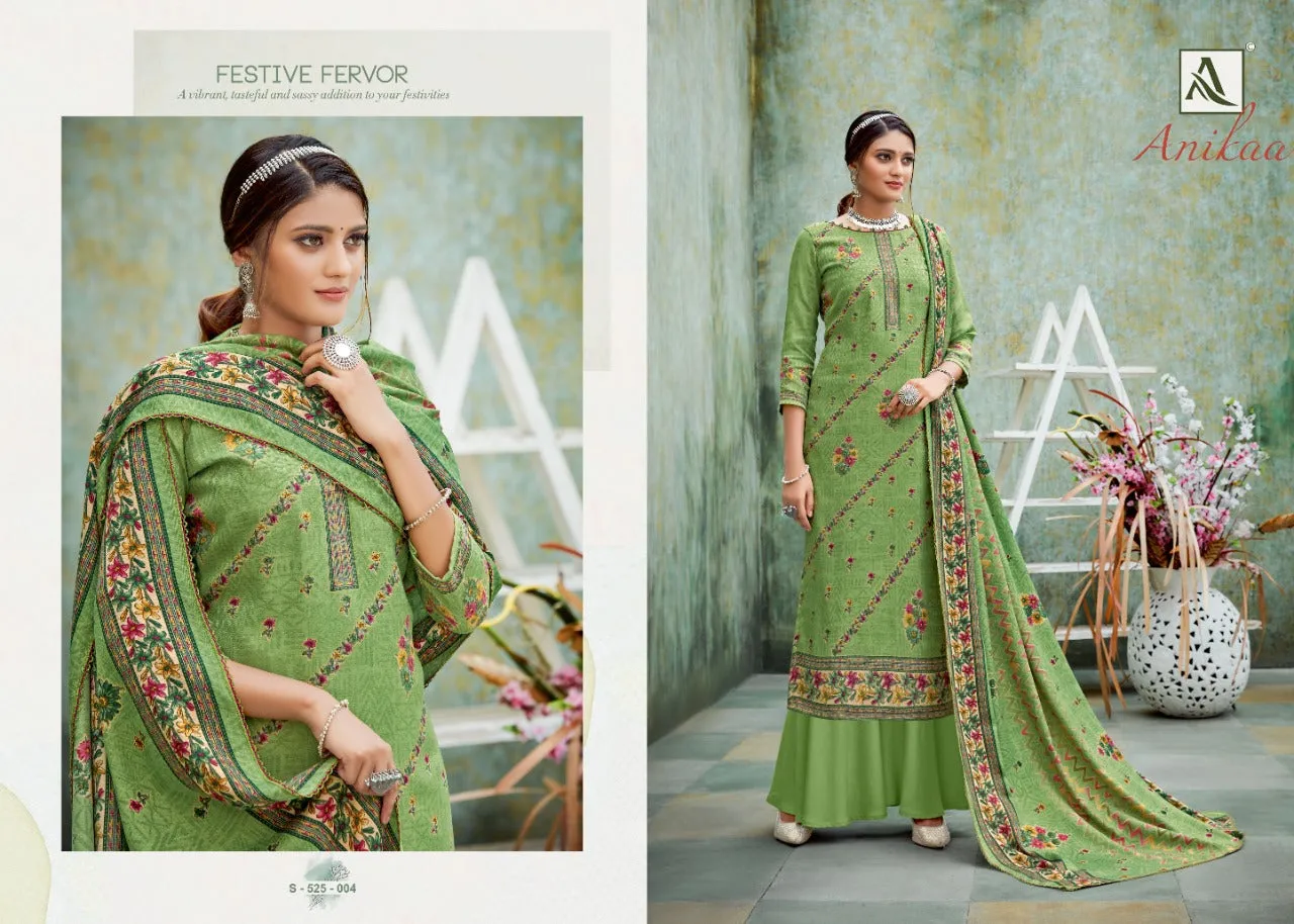 Alok Suits Presents Anikaa Pashmina Printed Fancy Designer Salwar Suits