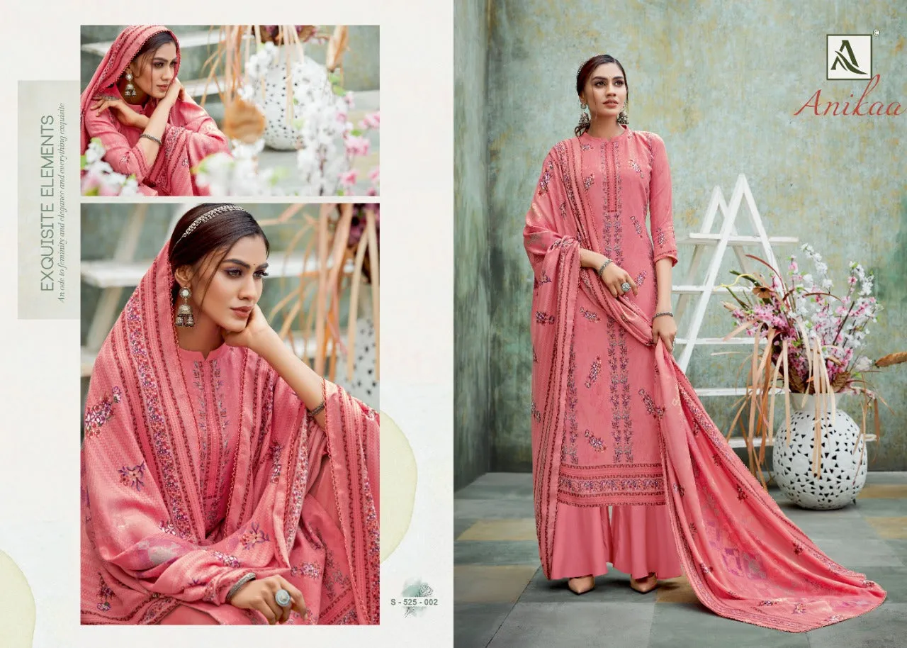 Alok Suits Presents Anikaa Pashmina Printed Fancy Designer Salwar Suits
