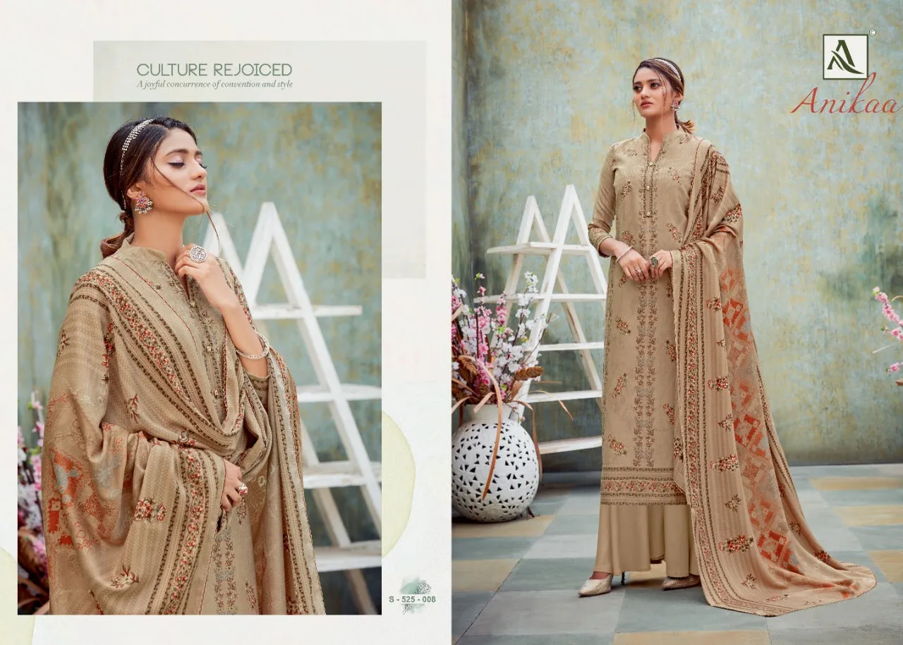 Alok Suits Presents Anikaa Pashmina Printed Fancy Designer Salwar Suits