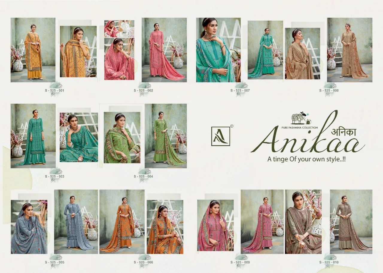 Alok Suits Presents Anikaa Pashmina Printed Fancy Designer Salwar Suits