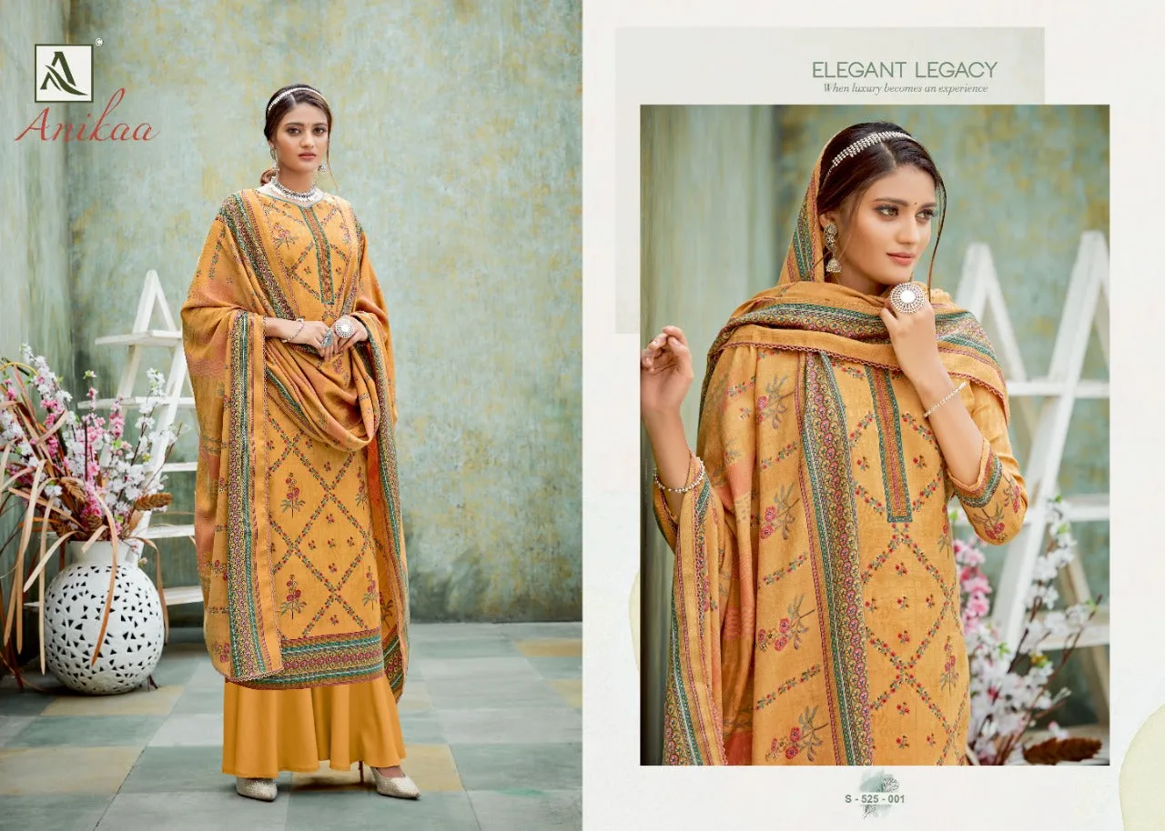 Alok Suits Presents Anikaa Pashmina Printed Fancy Designer Salwar Suits