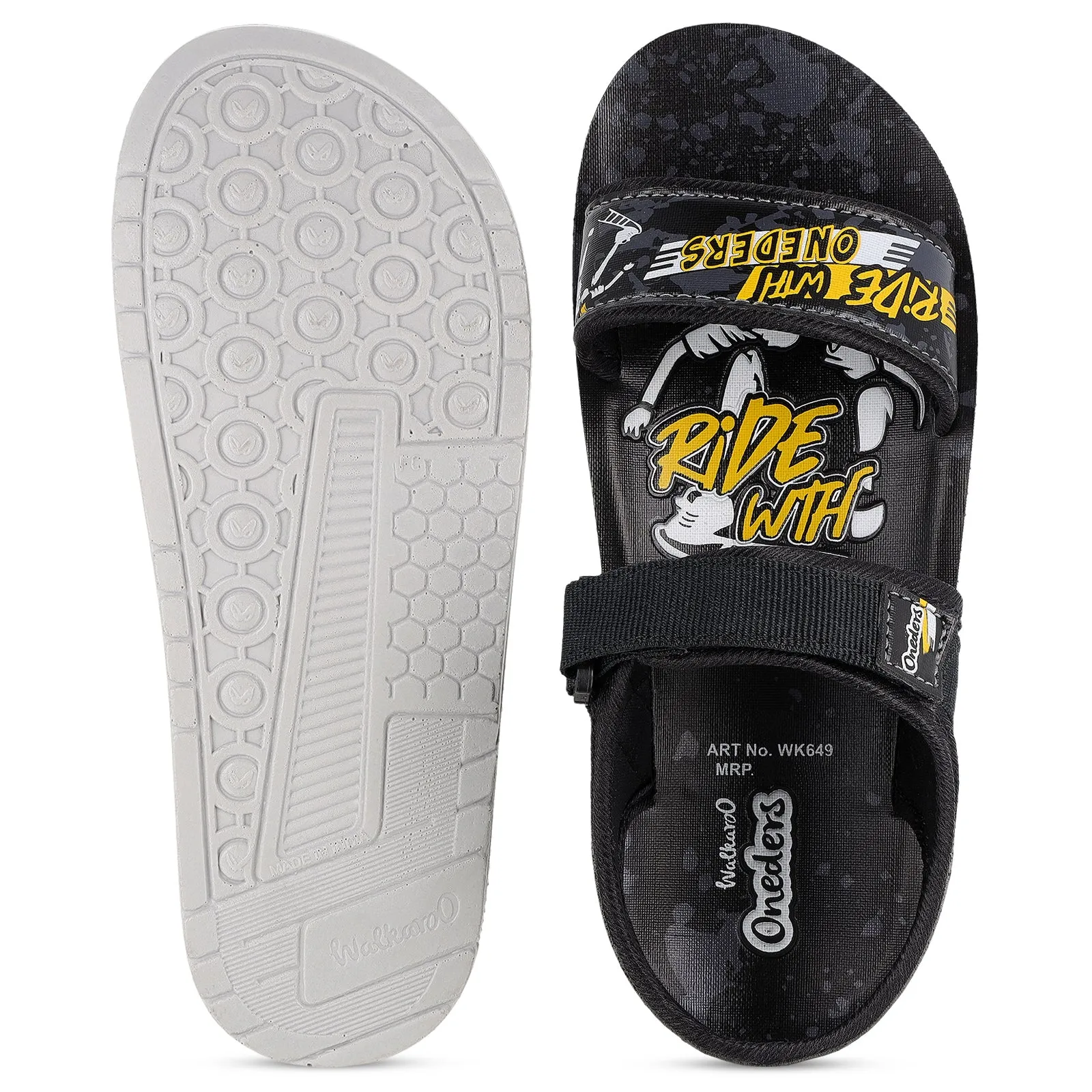 Boy's Sports Sandals  - WK649 Black