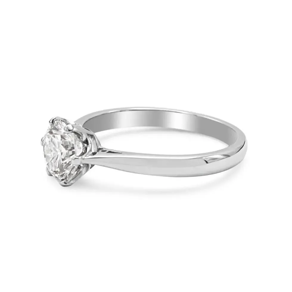 GCS Certificated 1.24cts Solitaire Diamond Ring