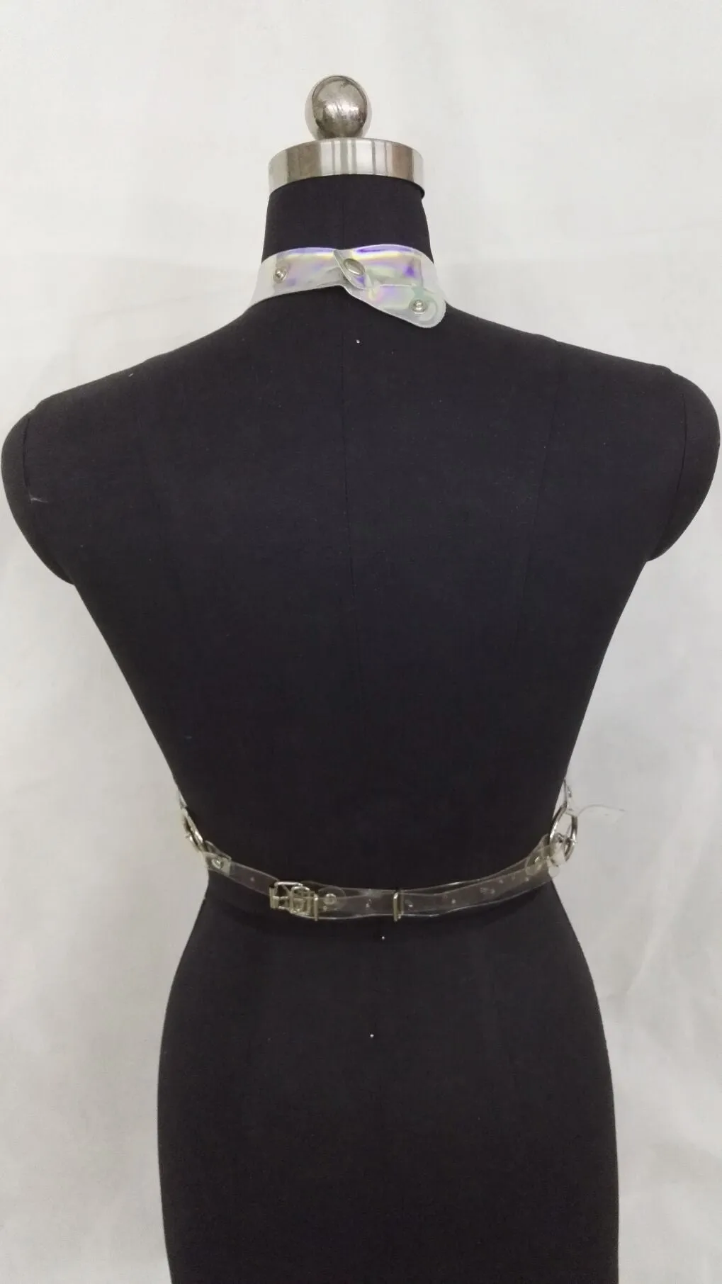Halter Neck Metal Ring Link Body Harness Chain Belts