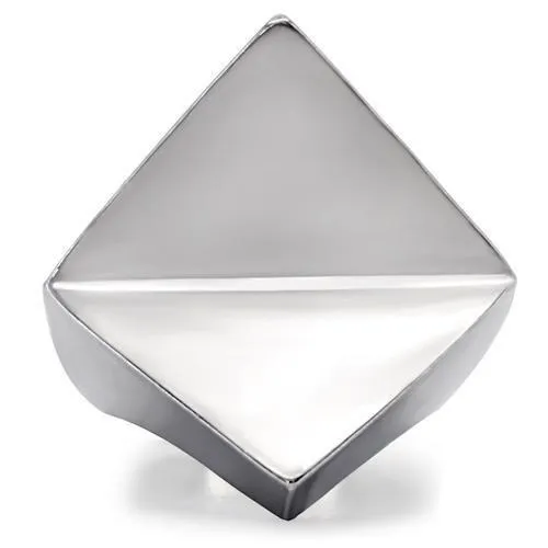 High polished (no plating) Stainless Steel Ring with No Stone for Women Style TK136