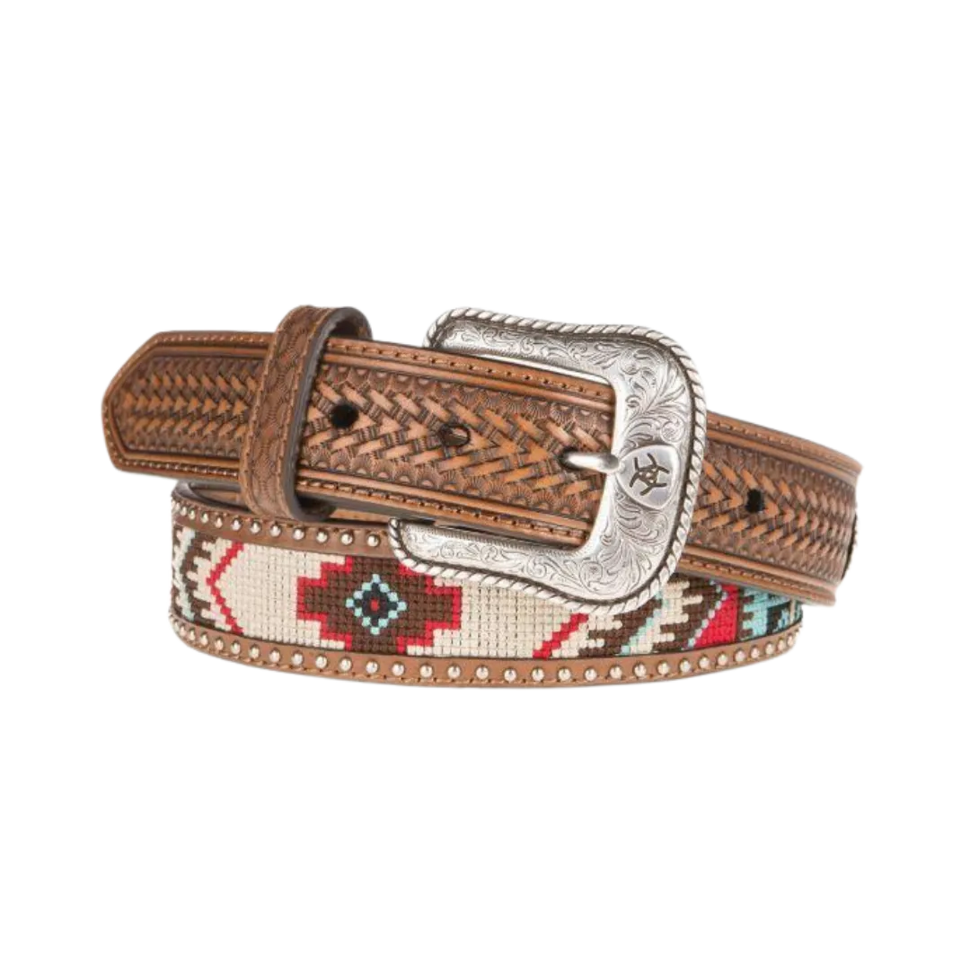 M&F Men's Ariat Multi-Colored Embossed Belt