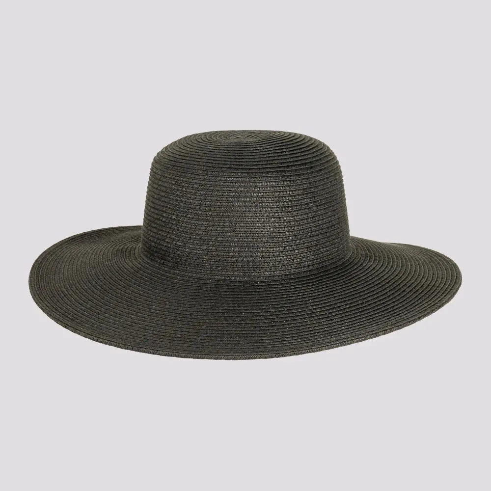 Mynah | Womens Mix Paper Braid Round Crown Straw Sun Hat