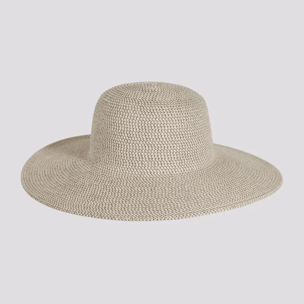 Mynah | Womens Mix Paper Braid Round Crown Straw Sun Hat