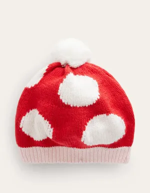 Novelty Beret-Red Toadstool
