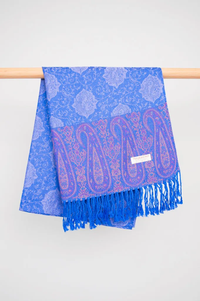 Pashmina Scarf, Violet Paisley