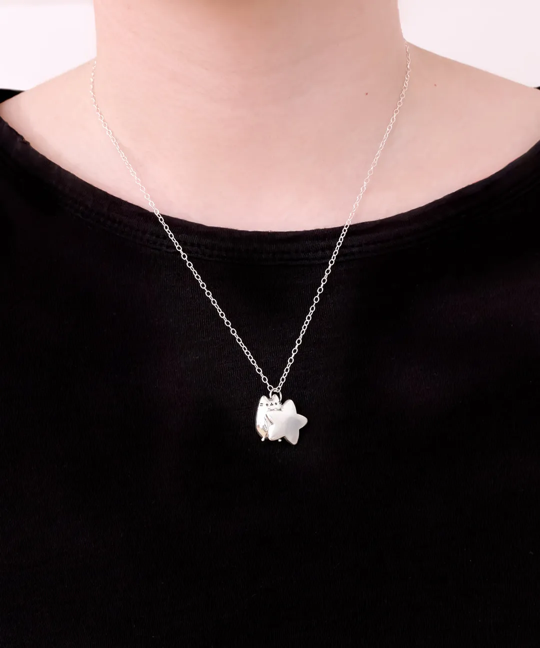 Pusheen Celestial Star Charm Necklace