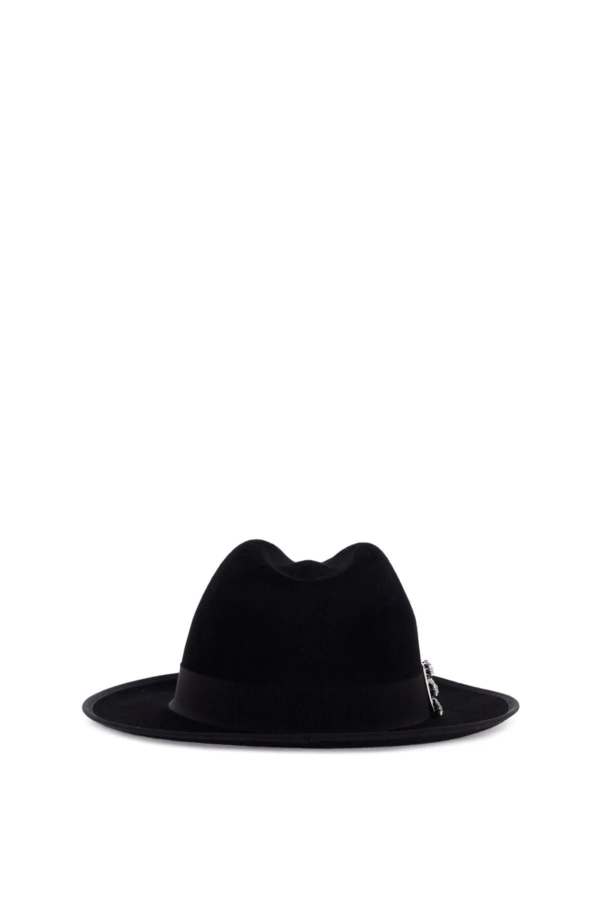 "felted wool fedora très vivier RQWH0300100TVK NERO