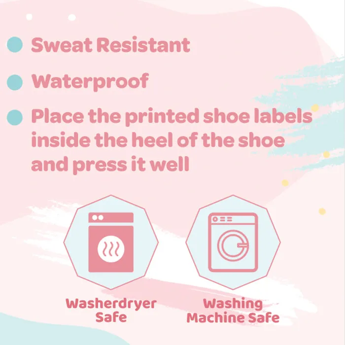 Shoe Labels Pack - Solid Green