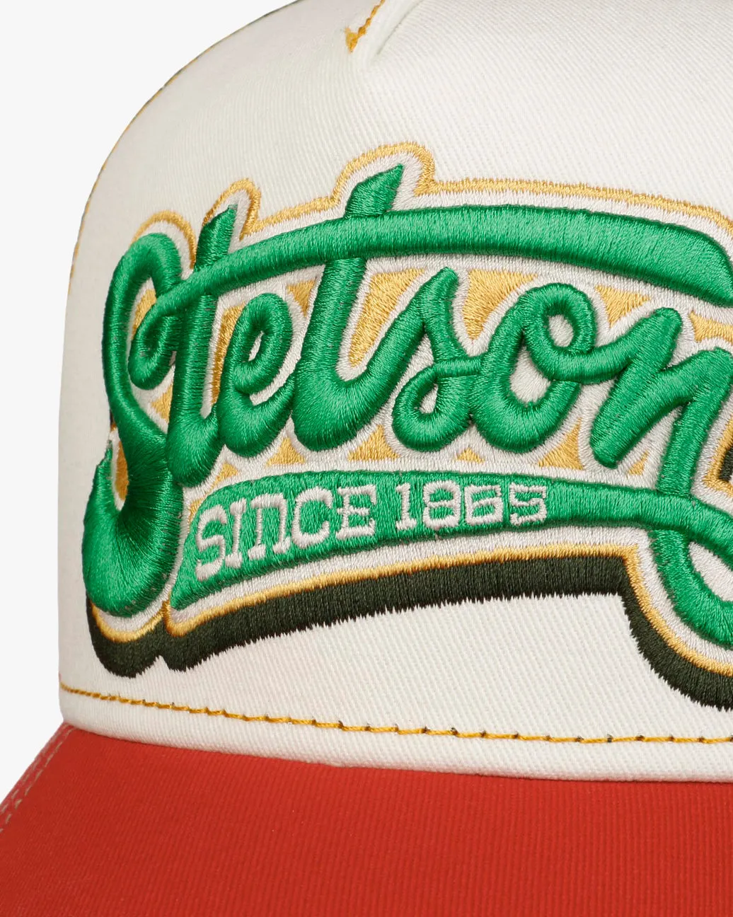 Stetson Lettering Trucker Cap - Red / Off White