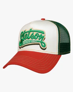 Stetson Lettering Trucker Cap - Red / Off White