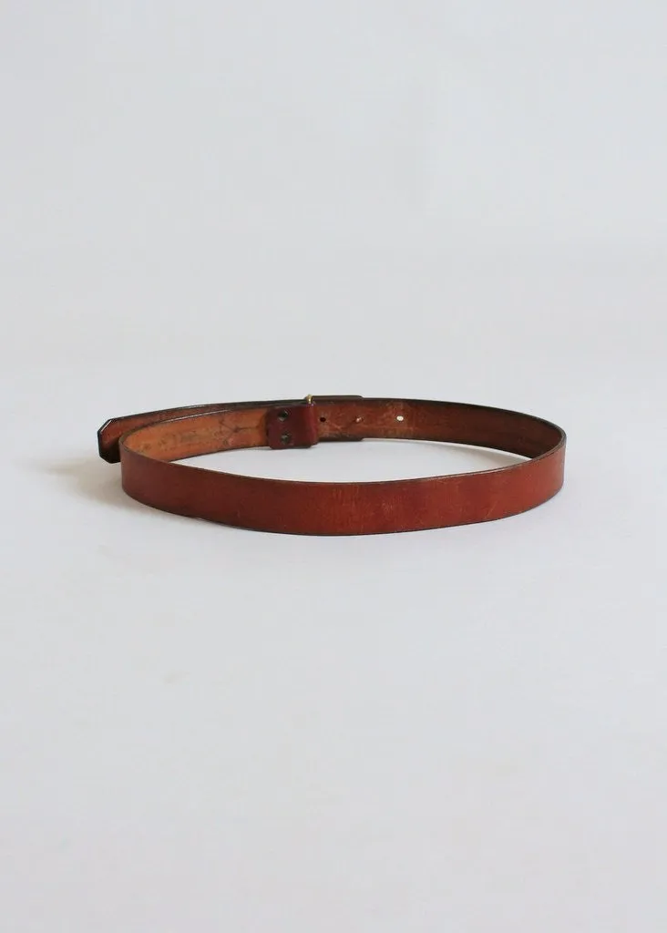 Vintage 1970s Craftmasters of Nantucket Scrimshaw Butterfly Belt