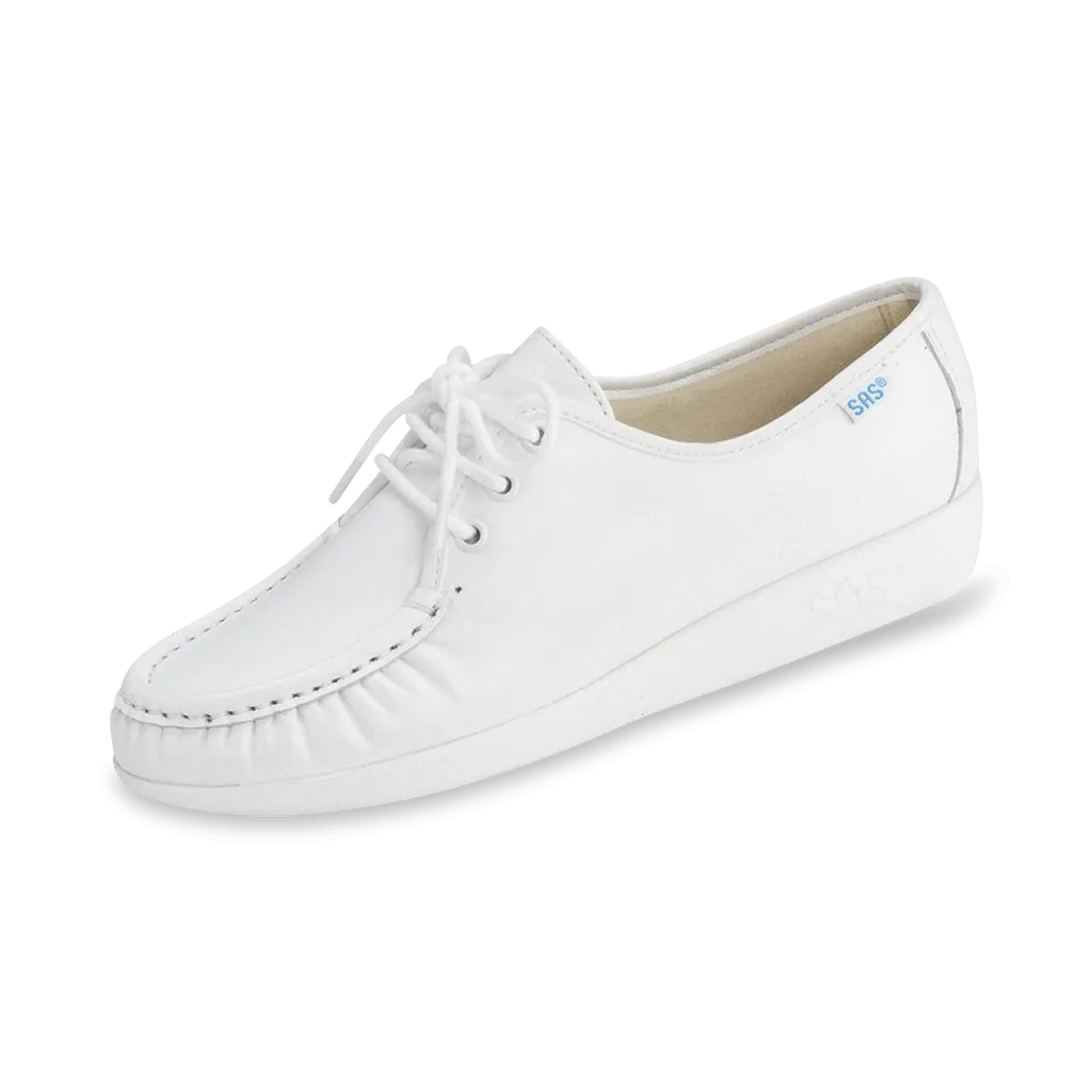 WHITE | SAS Siesta - Lace Up Loafer at Brandy's Shoes Made in USA