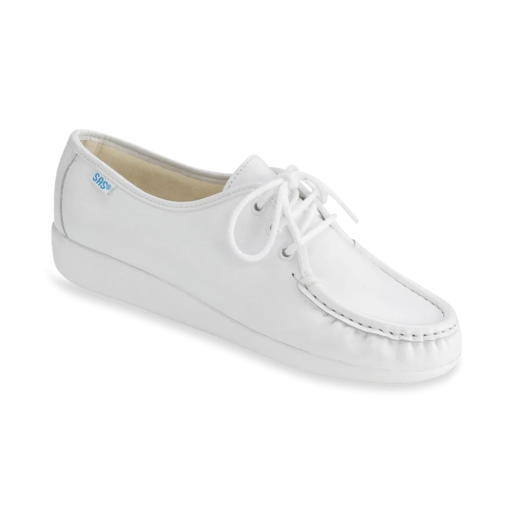 WHITE | SAS Siesta - Lace Up Loafer at Brandy's Shoes Made in USA