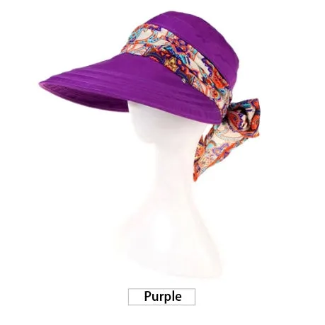 Wide Brim with Sun Hat with Bandana